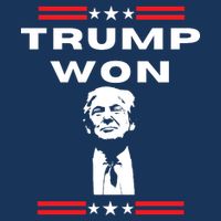 Trump Won, He'll Be Back, Ready To Beat Them A 3rd Time Drawstring Bag