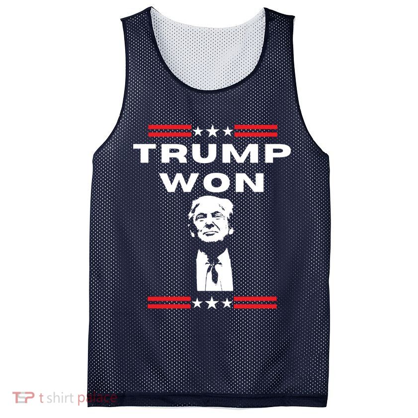 Trump Won, He'll Be Back, Ready To Beat Them A 3rd Time Mesh Reversible Basketball Jersey Tank