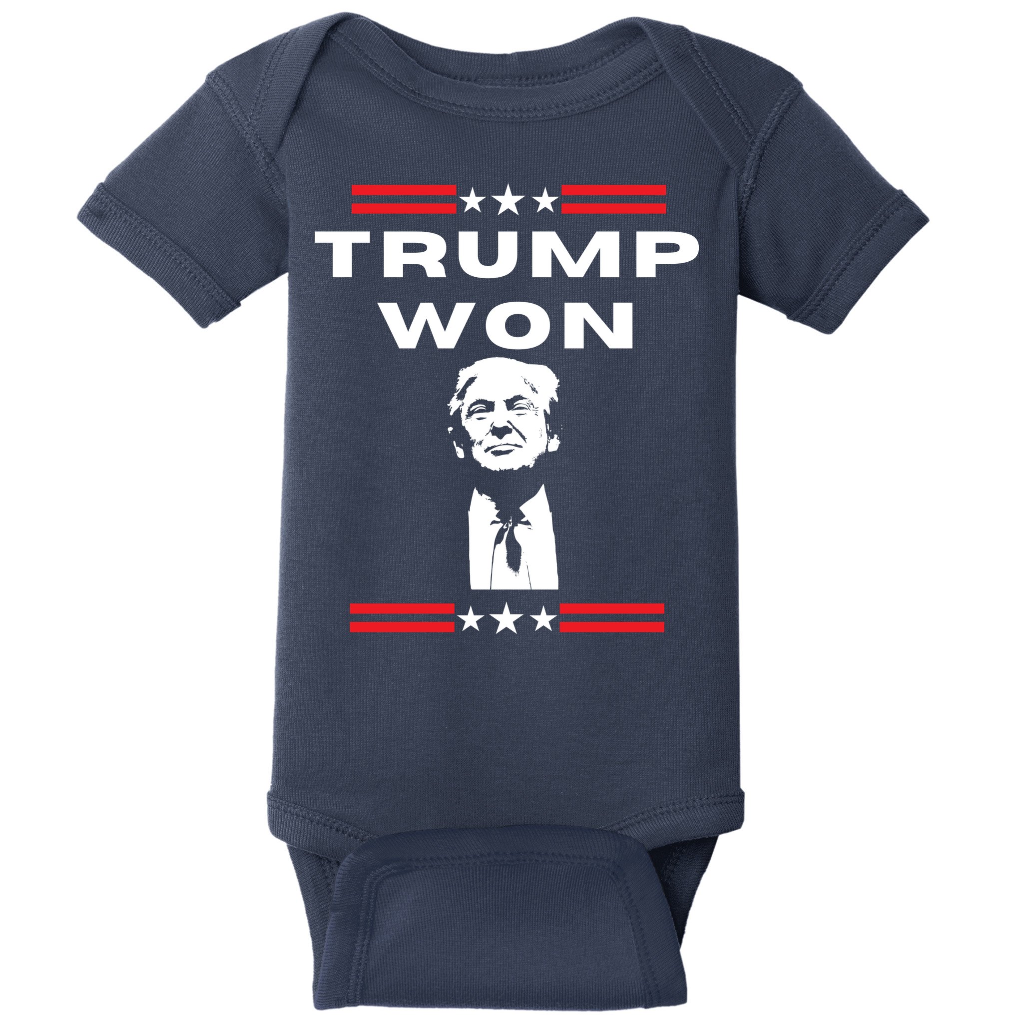 Trump Won, He'll Be Back, Ready To Beat Them A 3rd Time Baby Bodysuit