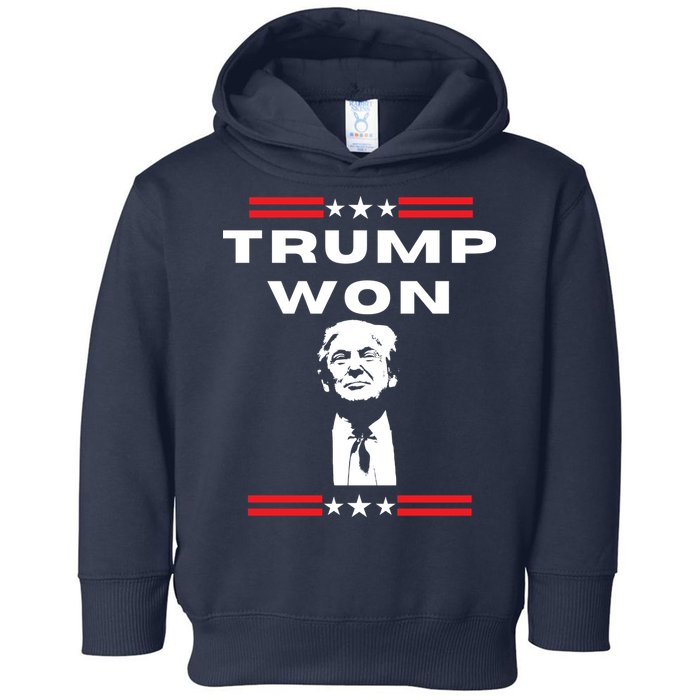 Trump Won, He'll Be Back, Ready To Beat Them A 3rd Time Toddler Hoodie