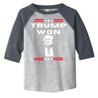 Trump Won, He'll Be Back, Ready To Beat Them A 3rd Time Toddler Fine Jersey T-Shirt