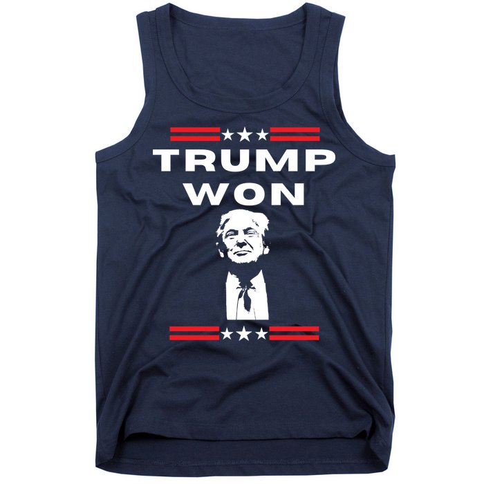 Trump Won, He'll Be Back, Ready To Beat Them A 3rd Time Tank Top
