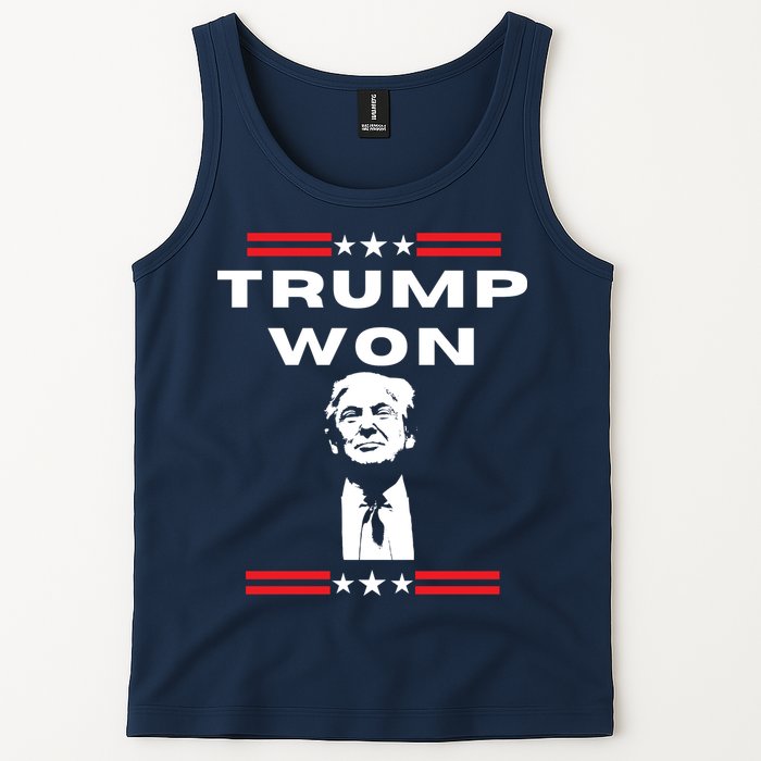 Trump Won, He'll Be Back, Ready To Beat Them A 3rd Time Tank Top