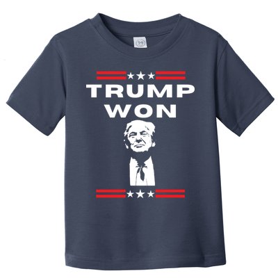 Trump Won, He'll Be Back, Ready To Beat Them A 3rd Time Toddler T-Shirt