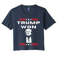 Trump Won, He'll Be Back, Ready To Beat Them A 3rd Time Crop Top
