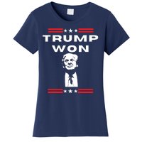 Trump Won, He'll Be Back, Ready To Beat Them A 3rd Time Women's T-Shirt