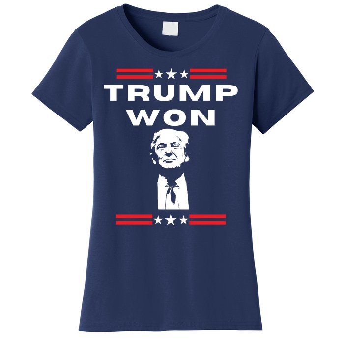 Trump Won, He'll Be Back, Ready To Beat Them A 3rd Time Women's T-Shirt