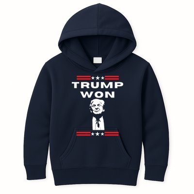 Trump Won, He'll Be Back, Ready To Beat Them A 3rd Time Kids Hoodie