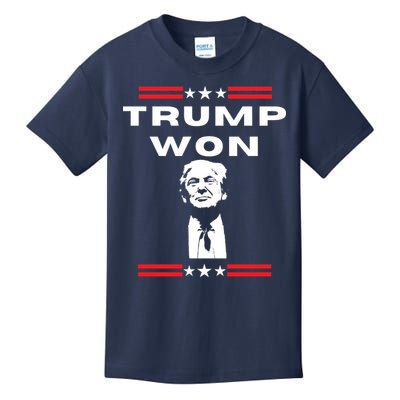 Trump Won, He'll Be Back, Ready To Beat Them A 3rd Time Kids T-Shirt
