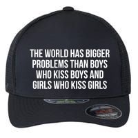 The World Has Bigger Problems Than Who Gift Flexfit Unipanel Trucker Cap