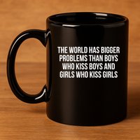 The World Has Bigger Problems Than Who Gift 11oz C Handle Ceramic Mug