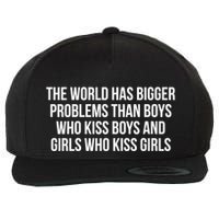 The World Has Bigger Problems Than Who Gift Wool Snapback Cap