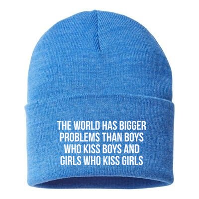 The World Has Bigger Problems Than Who Gift Sustainable Knit Beanie