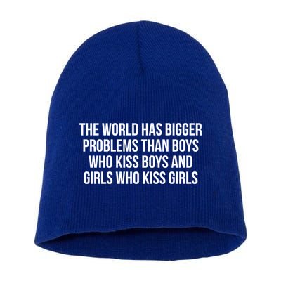 The World Has Bigger Problems Than Who Gift Short Acrylic Beanie