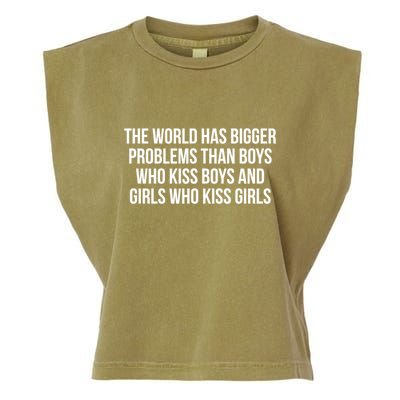 The World Has Bigger Problems Than Who Gift Garment-Dyed Women's Muscle Tee