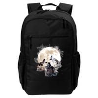 Three Wolves Howling At The Moon Wolf Lover Backpack