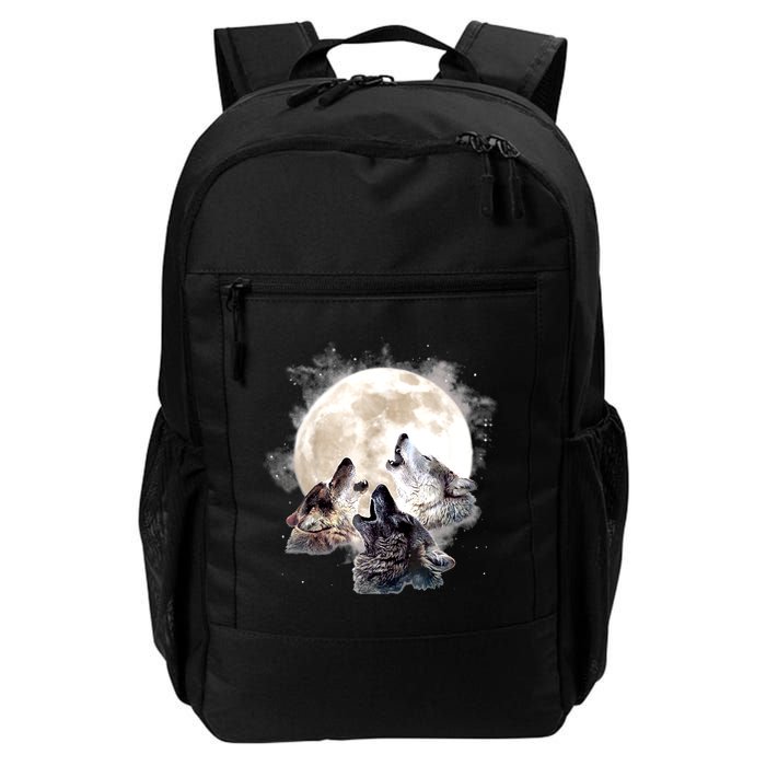 Three Wolves Howling At The Moon Wolf Lover Backpack