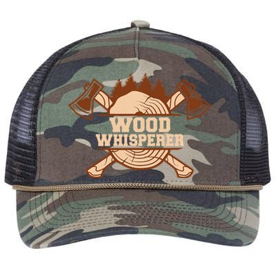 Tree Whisperer Handyman Woodwork Craftsman Retro Rope Trucker Hat Cap