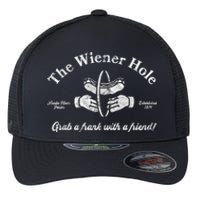 The Wiener Hole Grab A Frank With A Friend Funny Vintage Flexfit Unipanel Trucker Cap