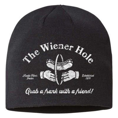 The Wiener Hole Grab A Frank With A Friend Funny Vintage Sustainable Beanie