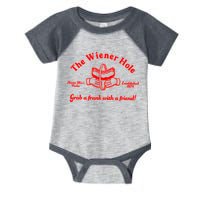 The Wiener Hole Grab A Frank With A Friend Infant Baby Jersey Bodysuit