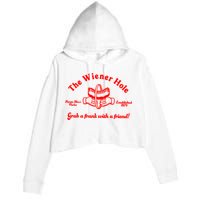 The Wiener Hole Grab A Frank With A Friend Crop Fleece Hoodie