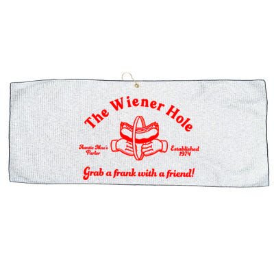 The Wiener Hole Grab A Frank With A Friend Large Microfiber Waffle Golf Towel