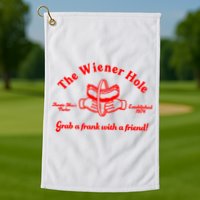 The Wiener Hole Grab A Frank With A Friend Golf Towel
