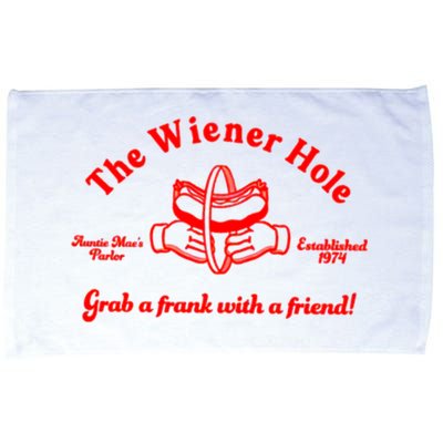 The Wiener Hole Grab A Frank With A Friend Microfiber Hand Towel