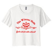 The Wiener Hole Grab A Frank With A Friend Crop Top
