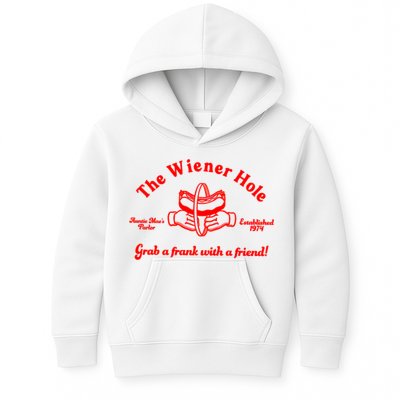 The Wiener Hole Grab A Frank With A Friend Kids Hoodie