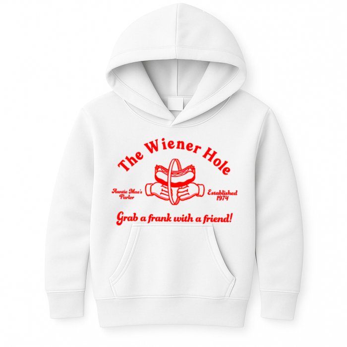 The Wiener Hole Grab A Frank With A Friend Kids Hoodie
