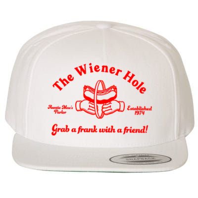 The Wiener Hole Grab A Frank With A Friend Wool Snapback Cap