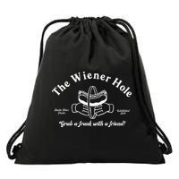 The Wiener Hole Grab A Frank With A Friend Drawstring Bag