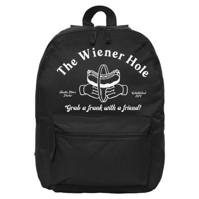 The Wiener Hole Grab A Frank With A Friend 16 in Basic Backpack