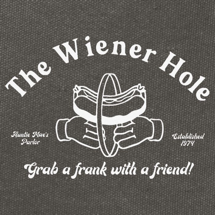 The Wiener Hole Grab A Frank With A Friend Cotton Canvas Backpack