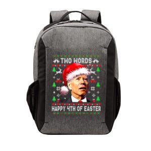 Two Words Happy 4th Of Easter Joe Biden Christmas Sweater Funny Gift Vector Backpack