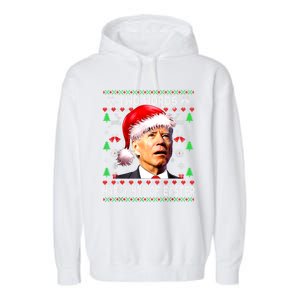 Two Words Happy 4th Of Easter Joe Biden Christmas Sweater Funny Gift Garment-Dyed Fleece Hoodie