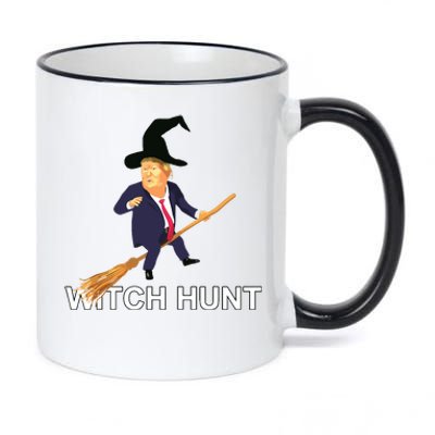 Trump Witch Hunt Funny Halloween Costume 11oz Black Color Changing Mug