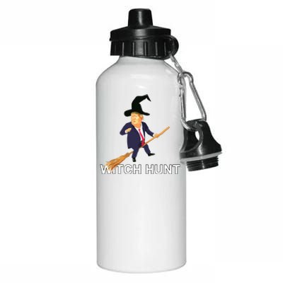 Trump Witch Hunt Funny Halloween Costume Aluminum Water Bottle 