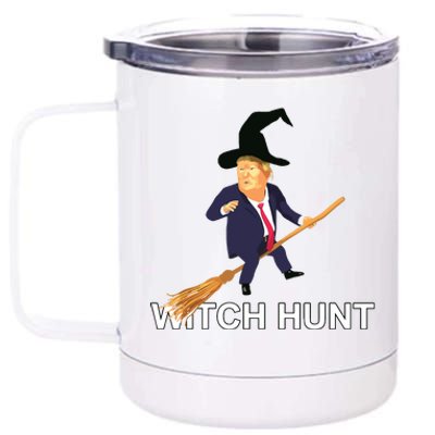 Trump Witch Hunt Funny Halloween Costume 12 oz Stainless Steel Tumbler Cup