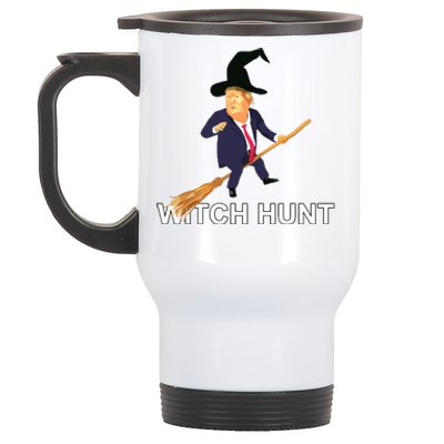 Trump Witch Hunt Funny Halloween Costume Stainless Steel Travel Mug