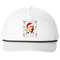 Two Words Happy 4th Of Easter Joe Biden Christmas Sweater Snapback Five-Panel Rope Hat