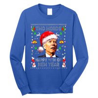 Two Words Happy 4th Of Easter Joe Biden Christmas Sweater Long Sleeve Shirt