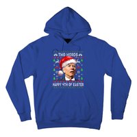 Two Words Happy 4th Of Easter Joe Biden Christmas Sweater Cool Gift Hoodie