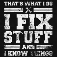 ThatS What I Do I Fix Stuff And I Know Things Funny Saying Ladies PosiCharge Tri-Blend Wicking Tank