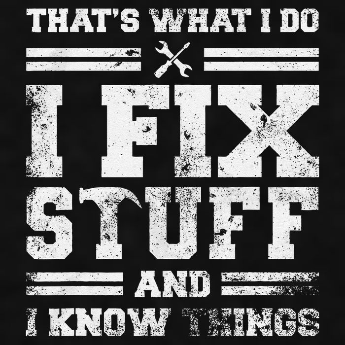 ThatS What I Do I Fix Stuff And I Know Things Funny Saying Ladies PosiCharge Tri-Blend Wicking Tank