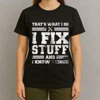 ThatS What I Do I Fix Stuff And I Know Things Funny Saying T-Shirt