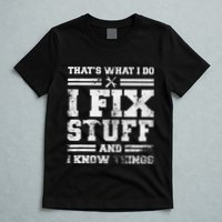 ThatS What I Do I Fix Stuff And I Know Things Funny Saying T-Shirt