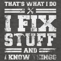 ThatS What I Do I Fix Stuff And I Know Things Funny Saying Vector Backpack